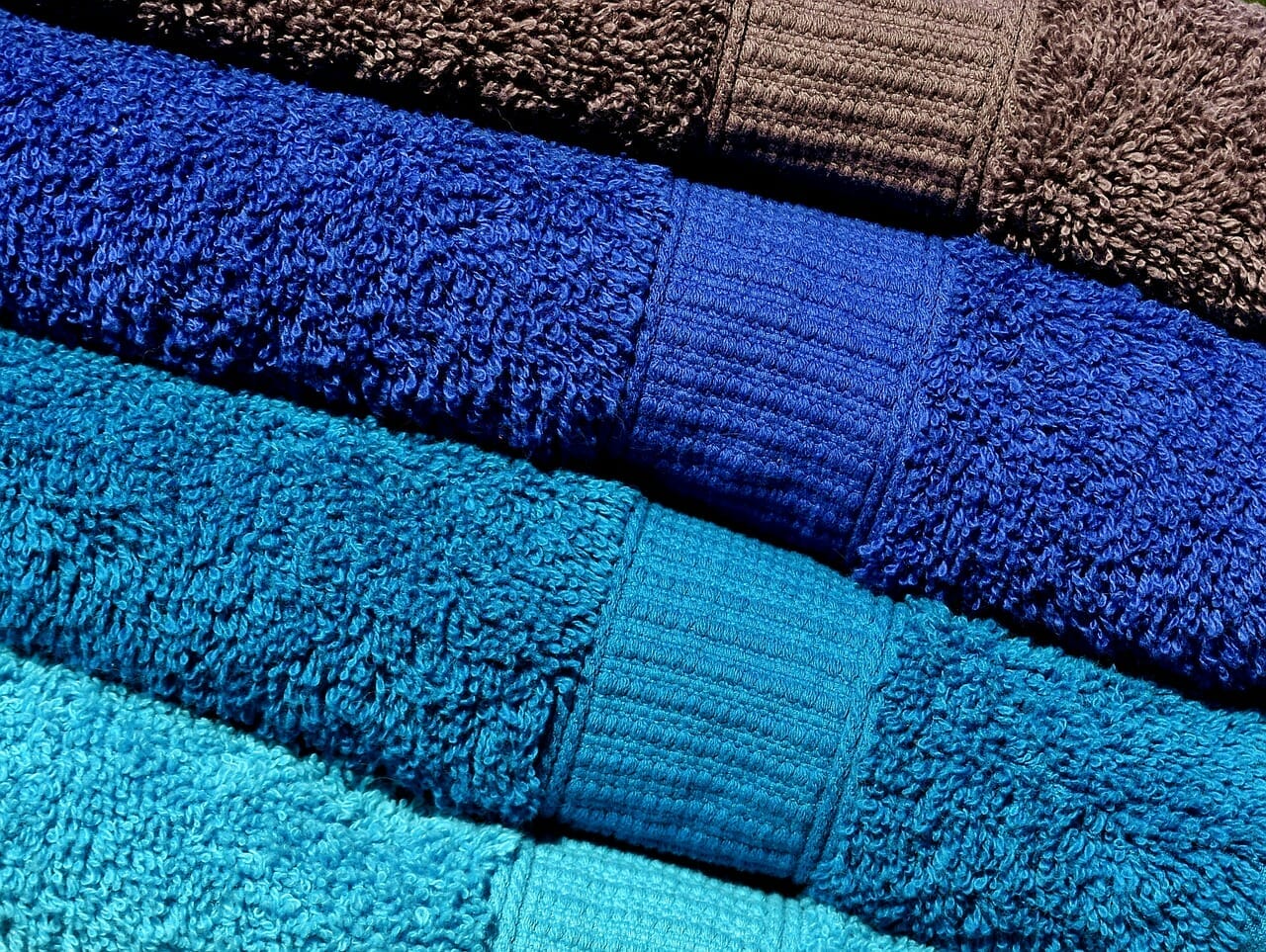 towels, blue, turquoise