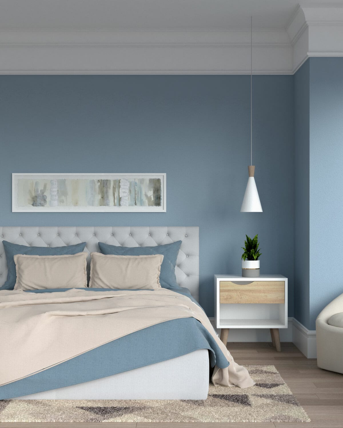 Blue and Beige - What Color Comforter Goes With Light Blue Walls? Expert Guide