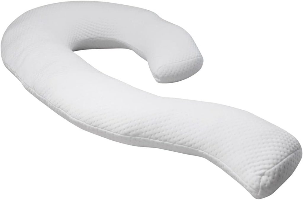 Contour Swan Body Pillow w/Pillowcase  Mesh Laundry Bag - As Seen on TV