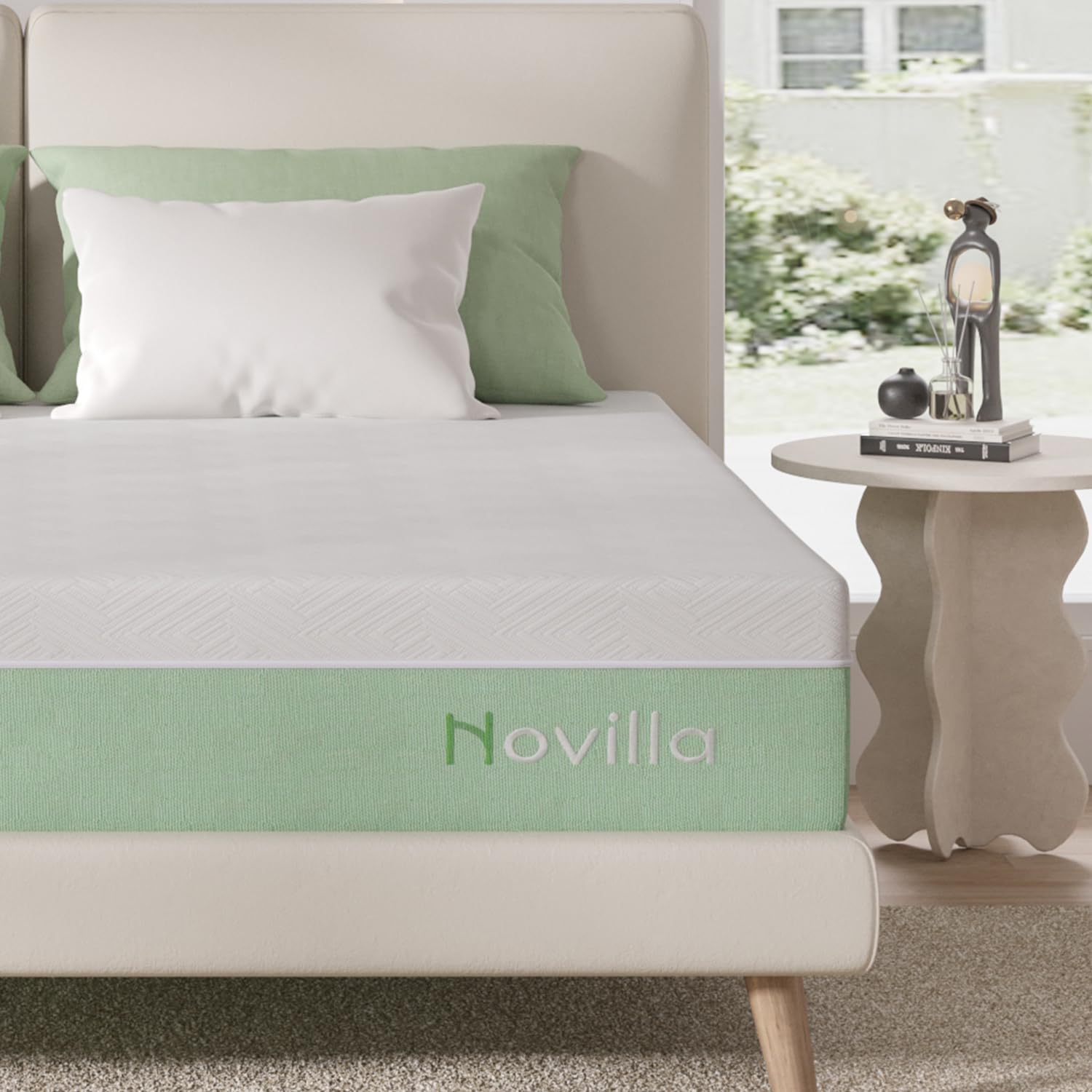 Novilla Mattress Full Size,12 Inch Gel Memory Foam Mattress in a Box for Cool Sleep  Motion Isolation,Medium Firm Feel Bed Mattress,Bliss