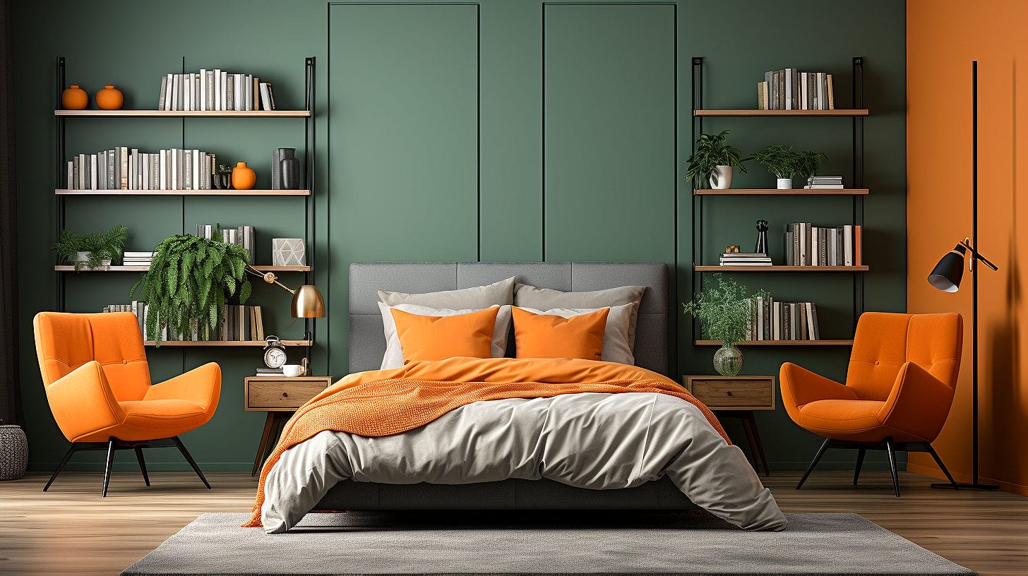 what color comforter for green walls 5 - What Color Comforter for Green Walls? Stunning Combos!