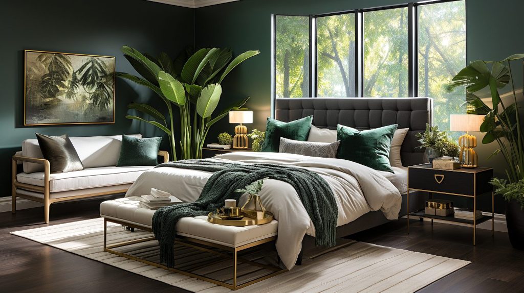 what color comforter for green walls 7 - What Color Comforter for Green Walls? Stunning Combos!