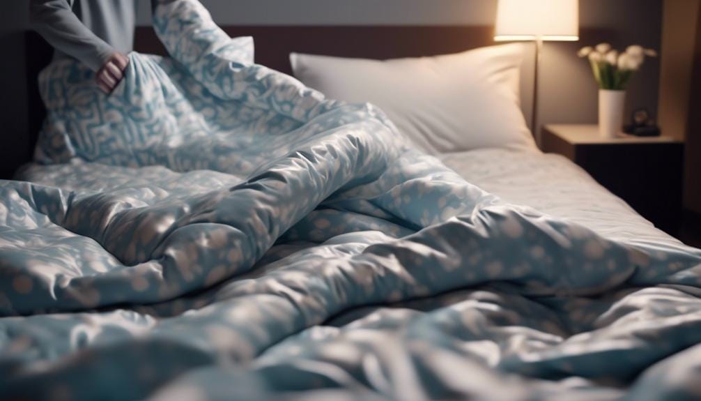efficiently changing duvet covers