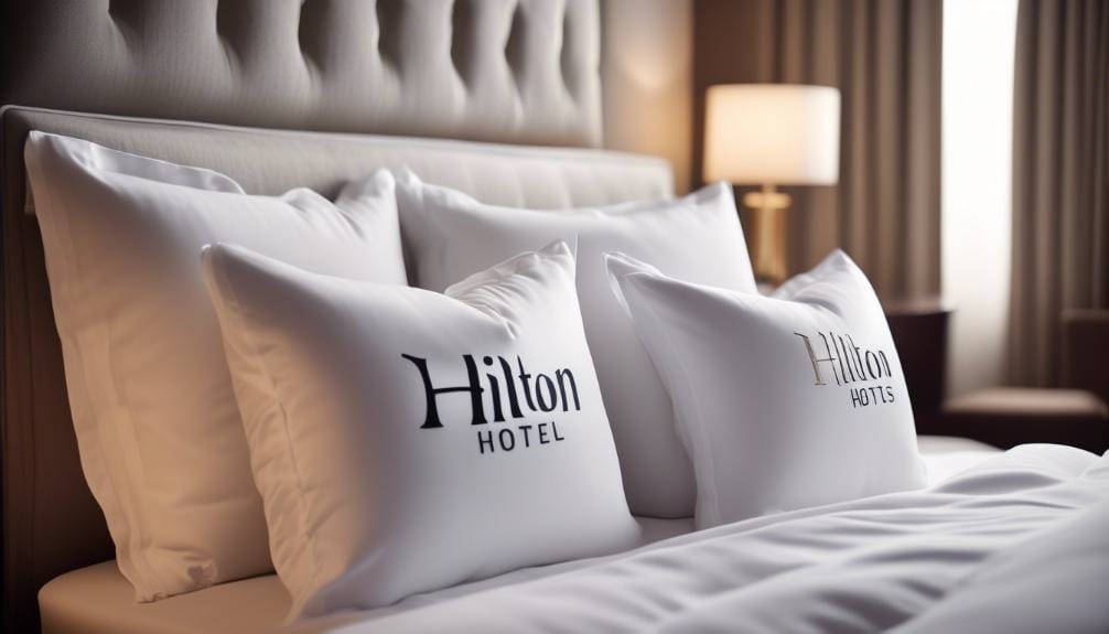 high end bedding at hilton