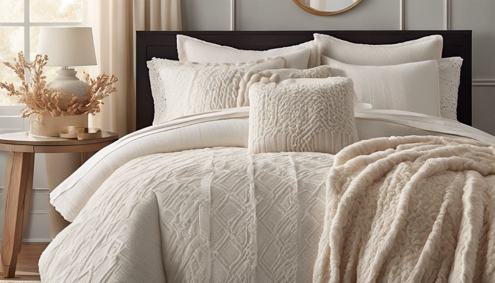 layering textures on comforter