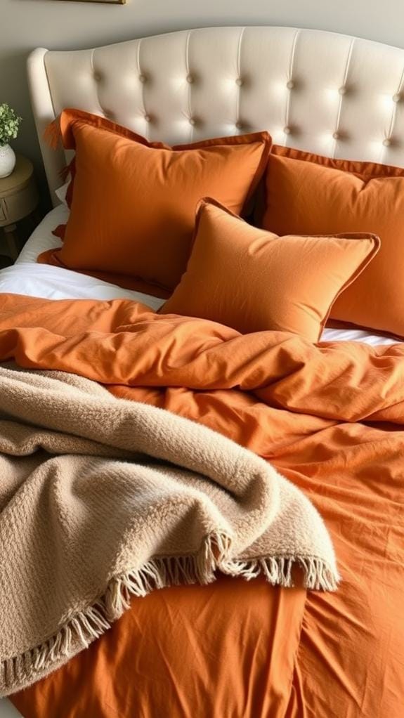 cozy spiced bedroom decor