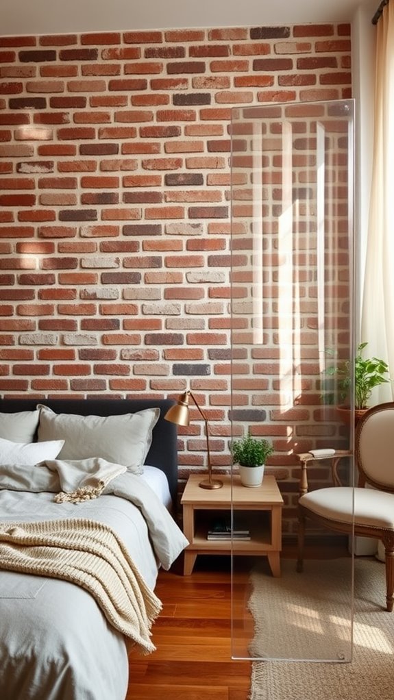 decorative faux brick design