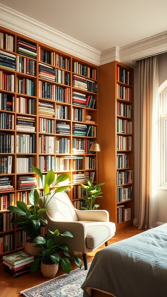 tall spacious book storage