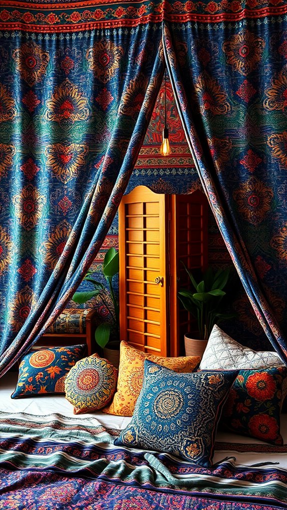 vibrant textile wall decorations