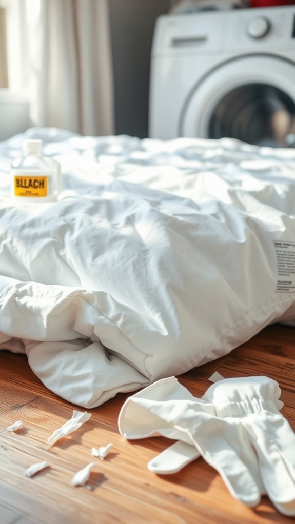 bleaching duvet common mistakes