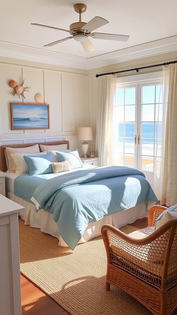 coastal themed bedroom design