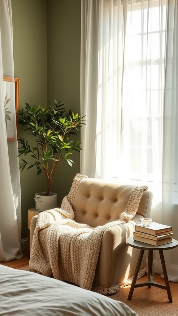 comfortable corner for reading