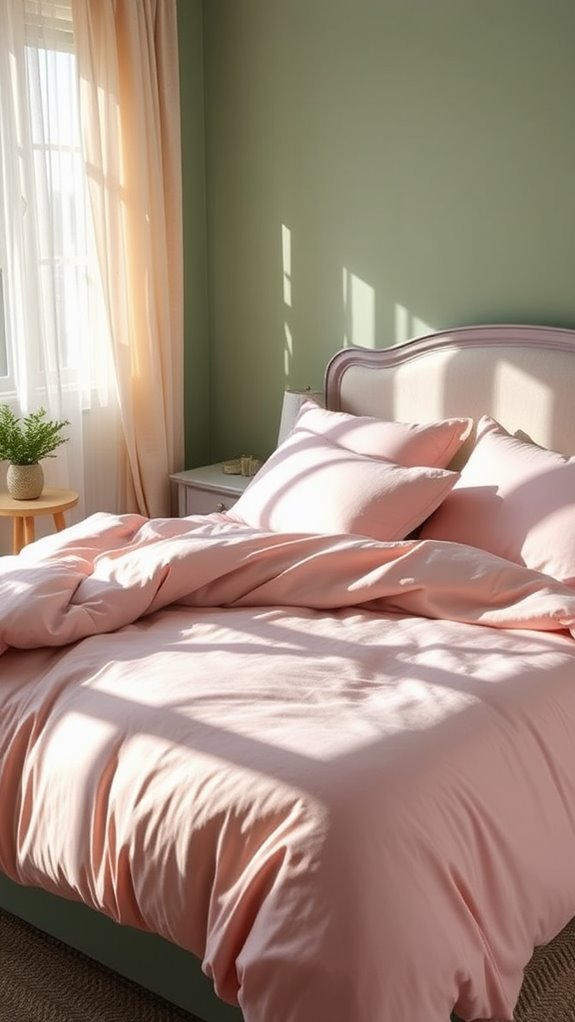 cozy dusty rose bedding