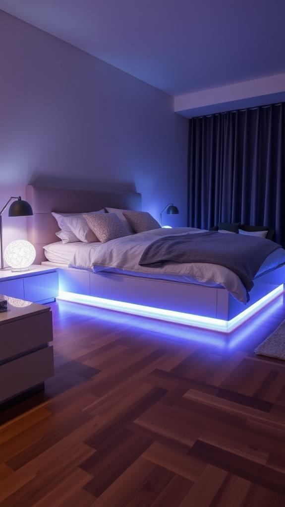 creative illumination for beds