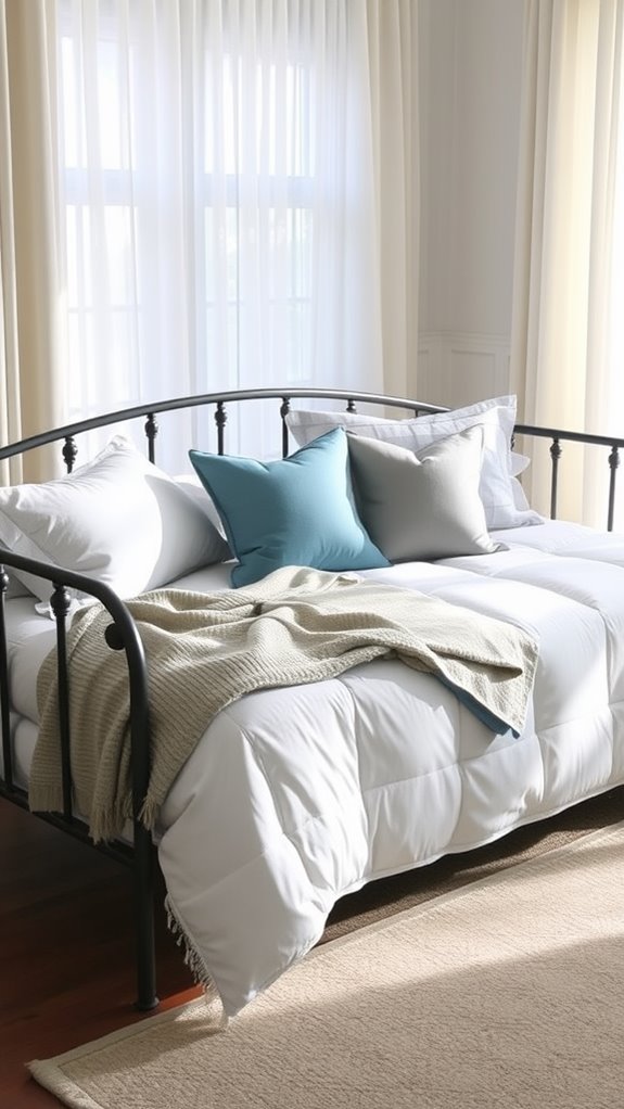 daybed comforter styling tips