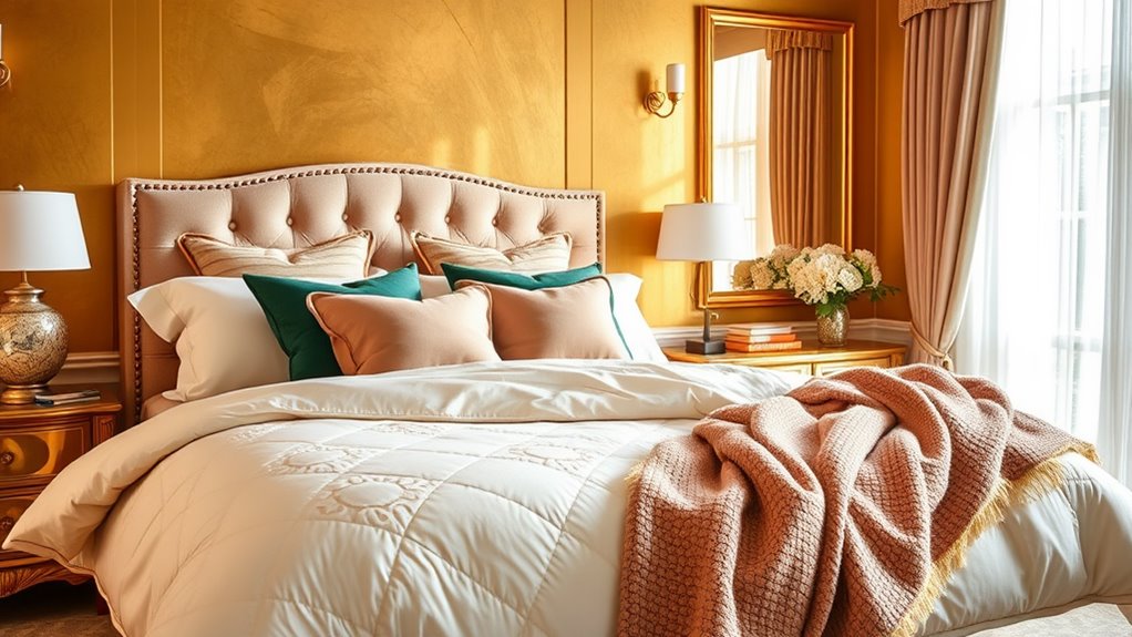 What Color Bedding Goes With Gold Walls: 25 Elegant Choices