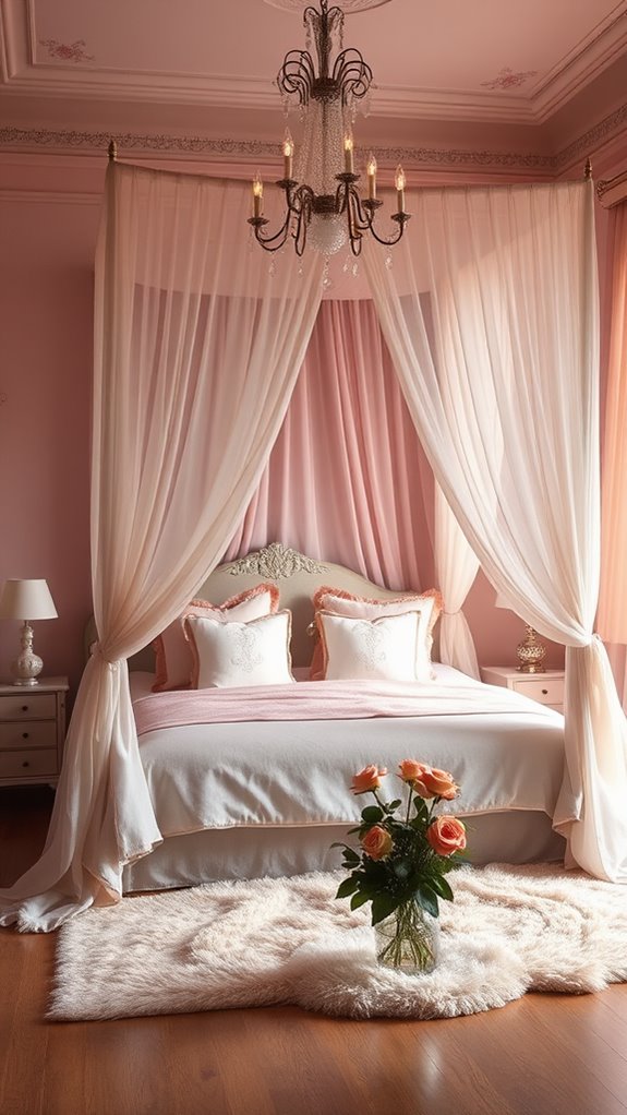 elegant draped sleeping sanctuary