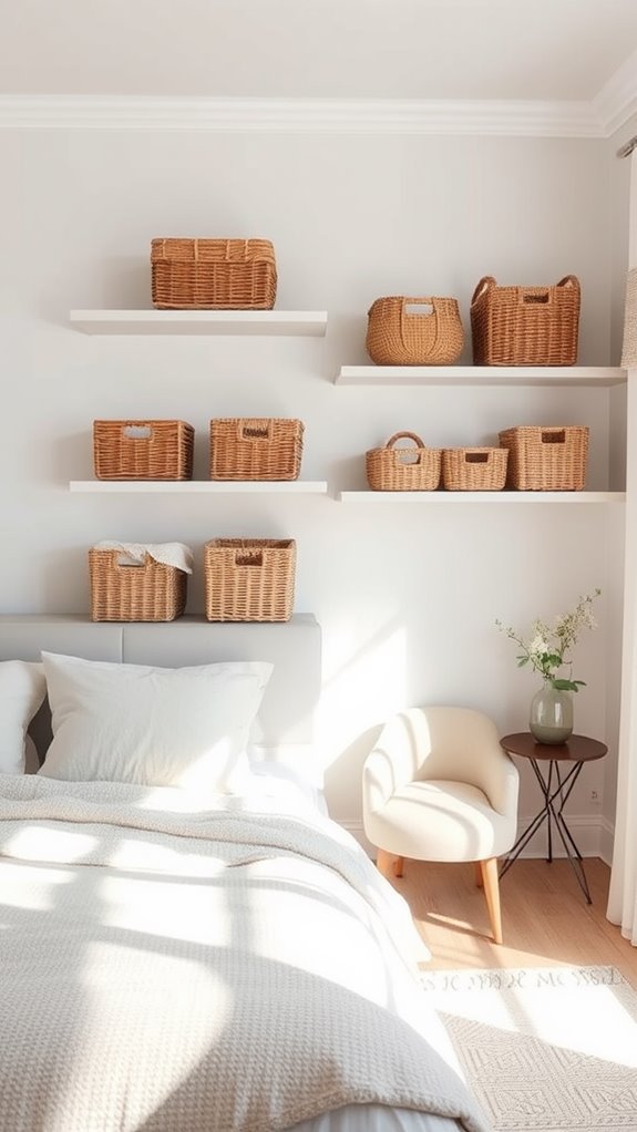 enhance decor with baskets