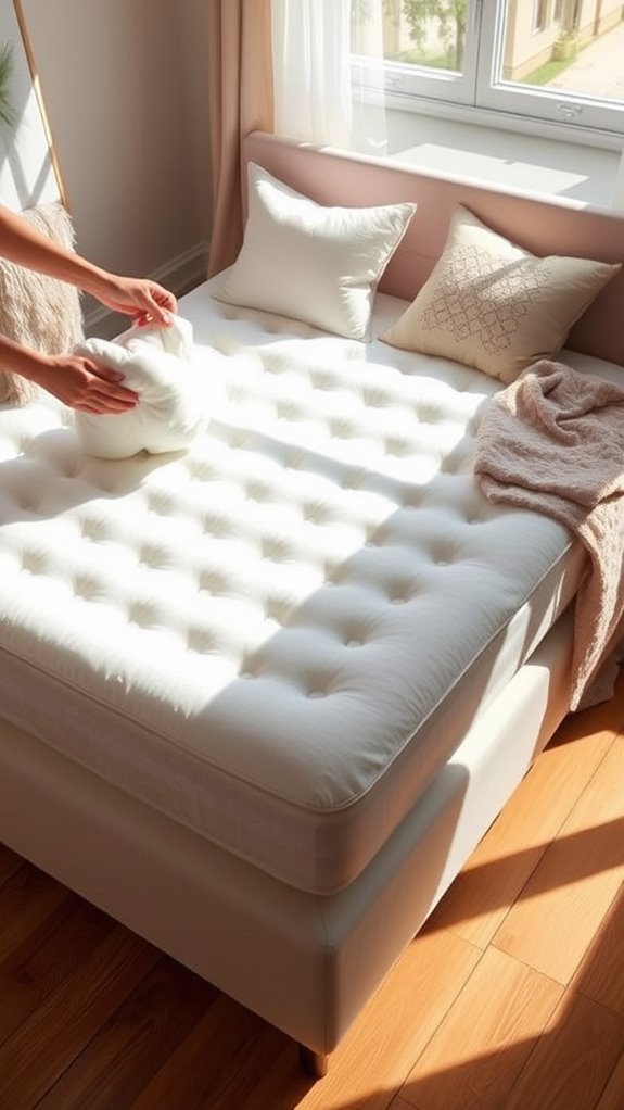 fluffy mattress topper care