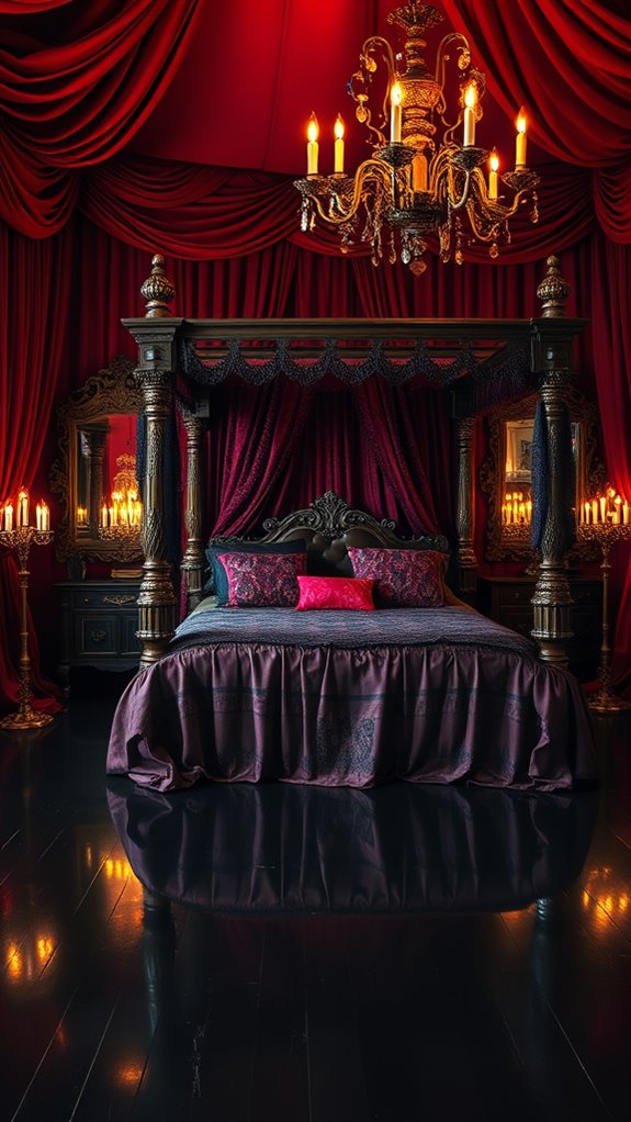 gothic inspired glamorous decorations