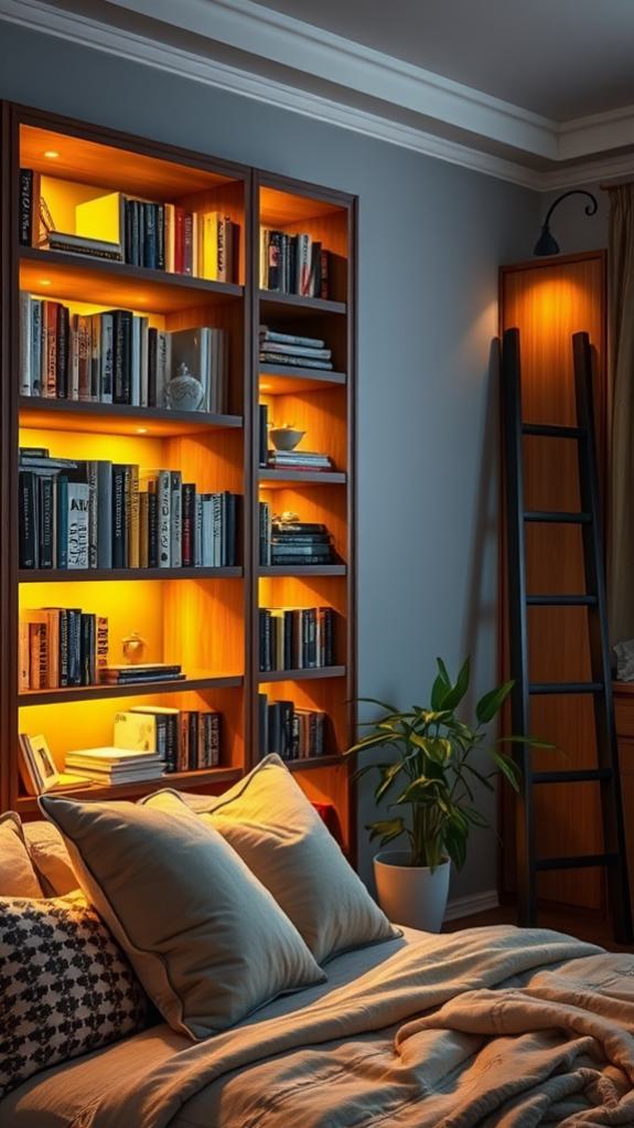 illuminated shelving design concept