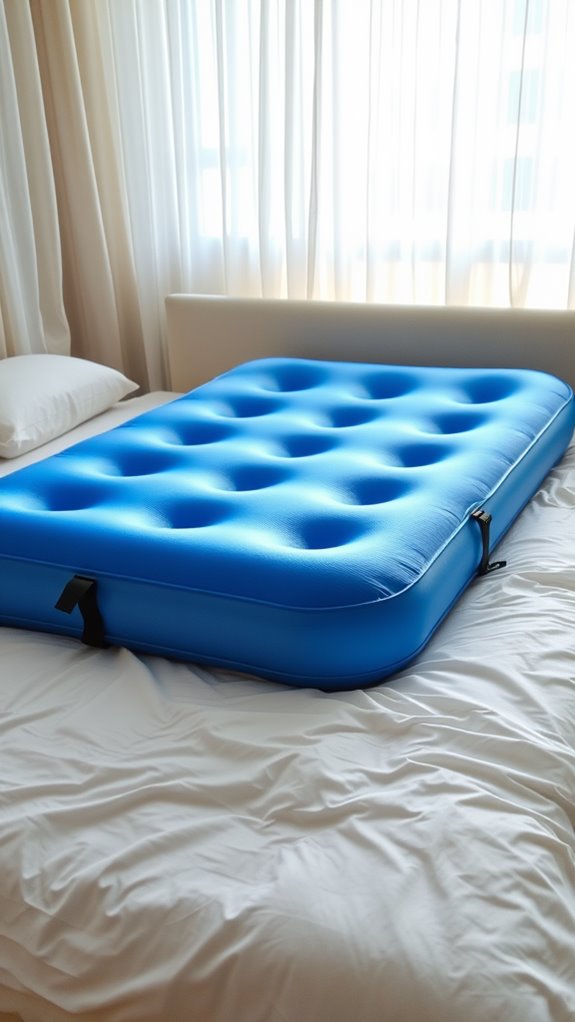 secure air mattress properly