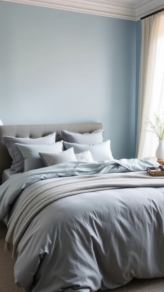 sophisticated gray bed linens