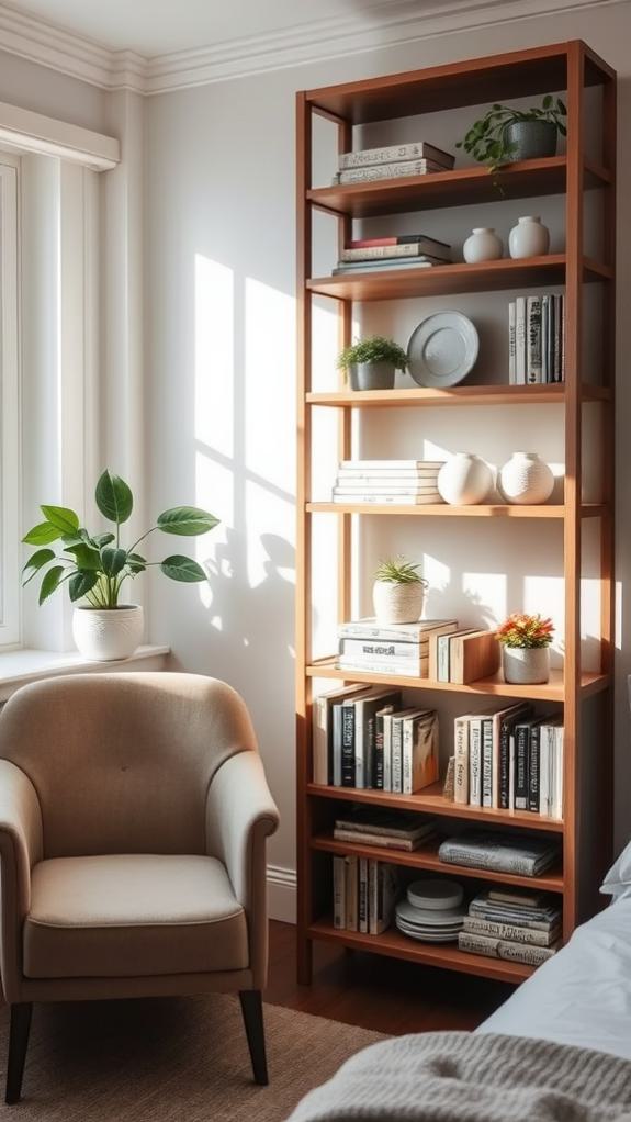 stylish and organized shelves