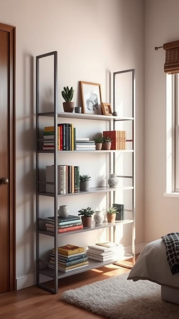 stylish metal bookshelf choices