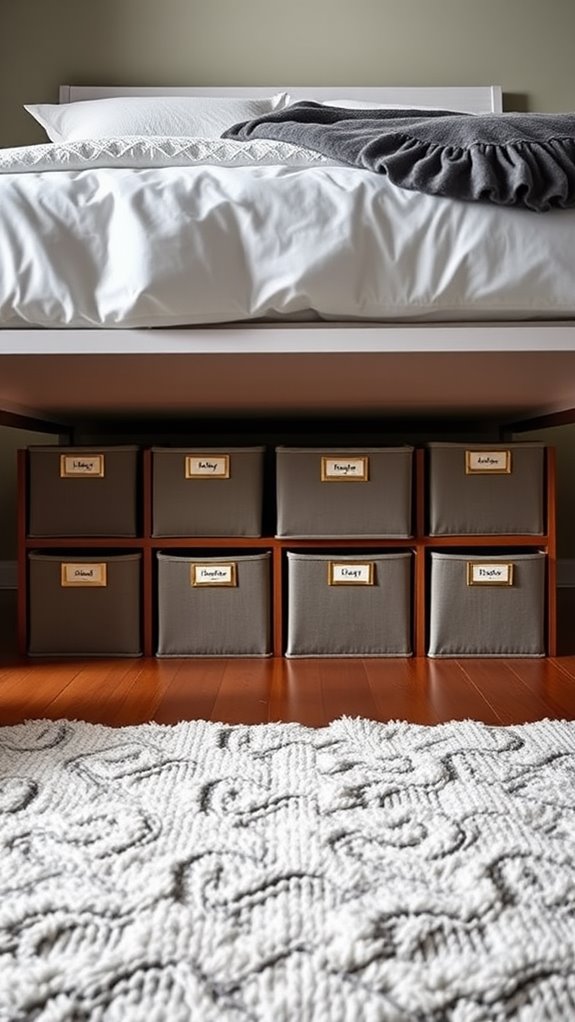 utilize under bed storage effectively