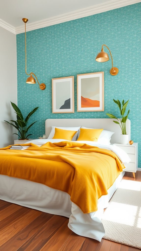 vibrant bedroom color ideas