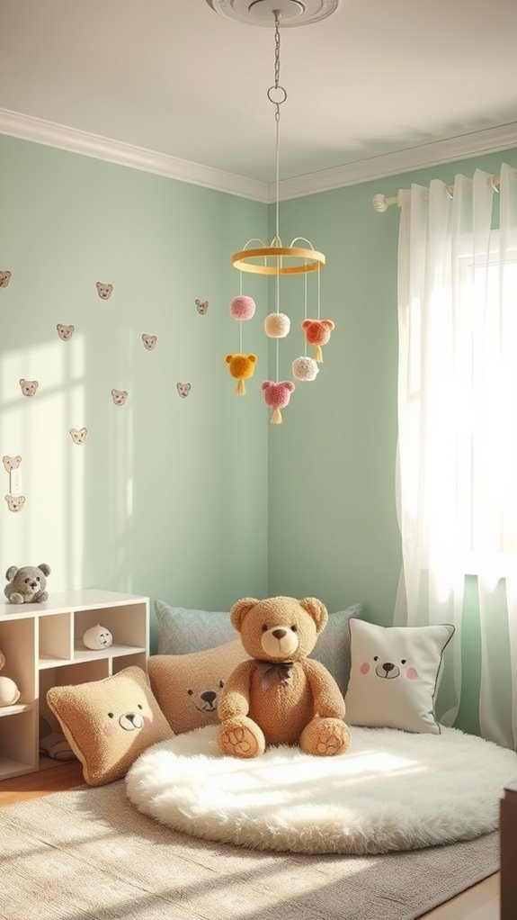 adorable bear themed mobile decoration