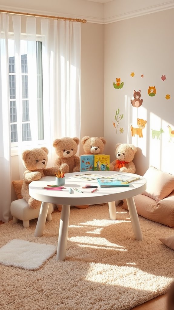 bear themed activity table