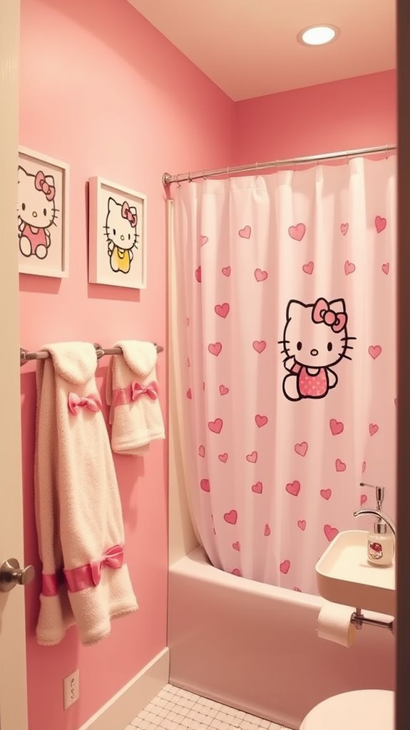 cute kitty bath decor