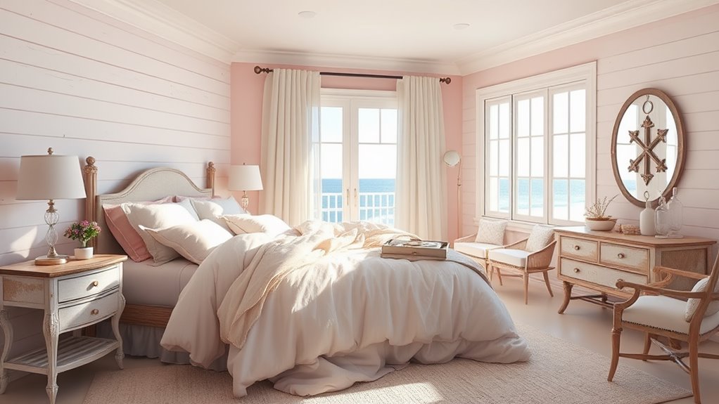 45 Pink Coastal Bedroom Designs for a Dreamy Seaside Escape