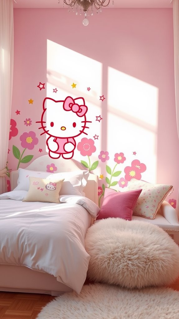 hello kitty themed decor