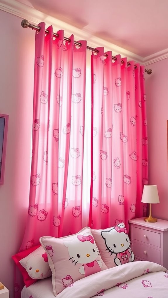 hello kitty window treatments