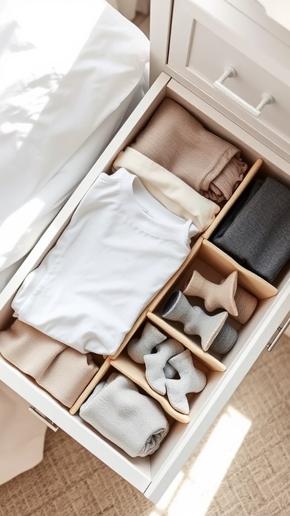 maximize drawer space organization