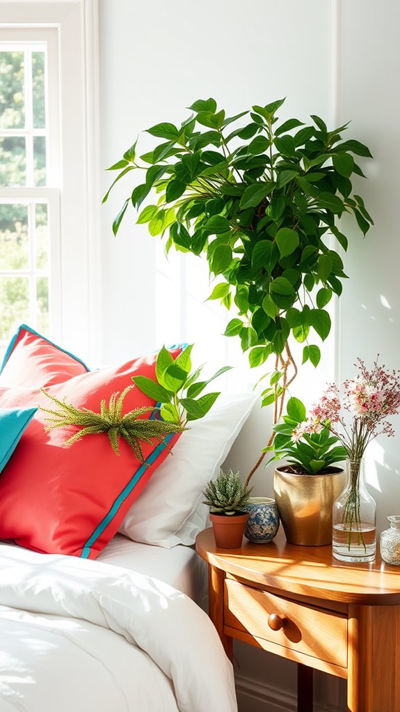 potted plants enhance decor