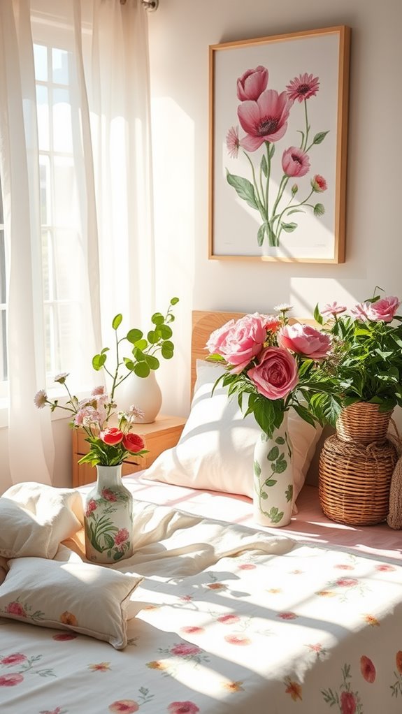 summer floral home decor